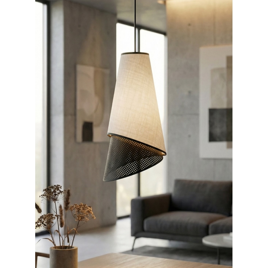 Kábeles függőlámpa MODA 1xE27/15W/230V szürke/fekete