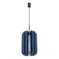 Kábeles függőlámpa MULA 1xE27/15W/230V átmérő 27 cm kék