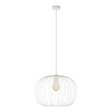 Kábeles függőlámpa OVELLA 1xE27/15W/230V, átm. 46 cm, krémszínű