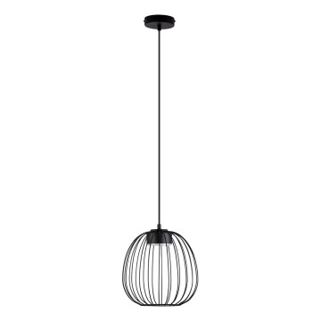 Kábeles függőlámpa OVELLA 1xGX53/10W/230V Ø 25 cm fekete