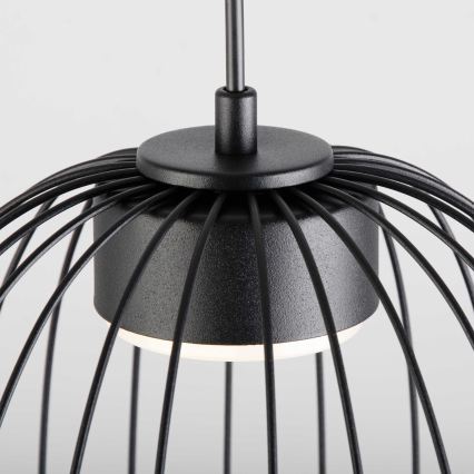 Kábeles függőlámpa OVELLA 1xGX53/10W/230V Ø 25 cm fekete
