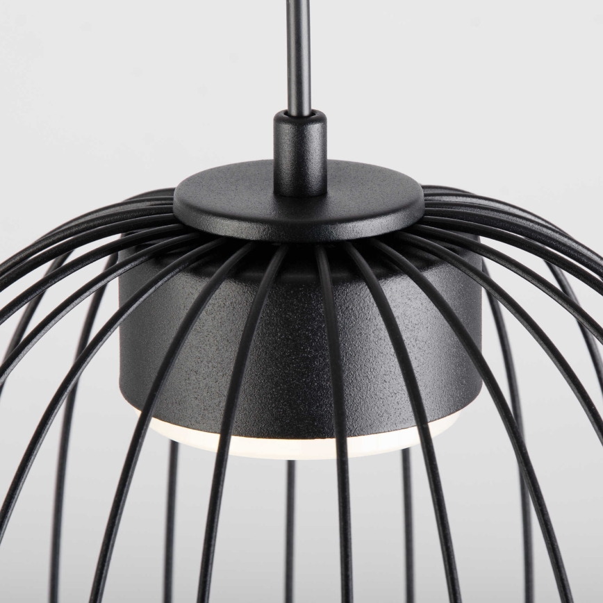 Kábeles függőlámpa OVELLA 1xGX53/10W/230V Ø 25 cm fekete