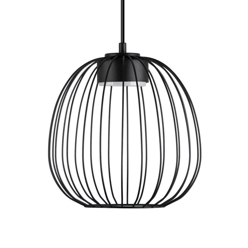 Kábeles függőlámpa OVELLA 1xGX53/10W/230V Ø 25 cm fekete