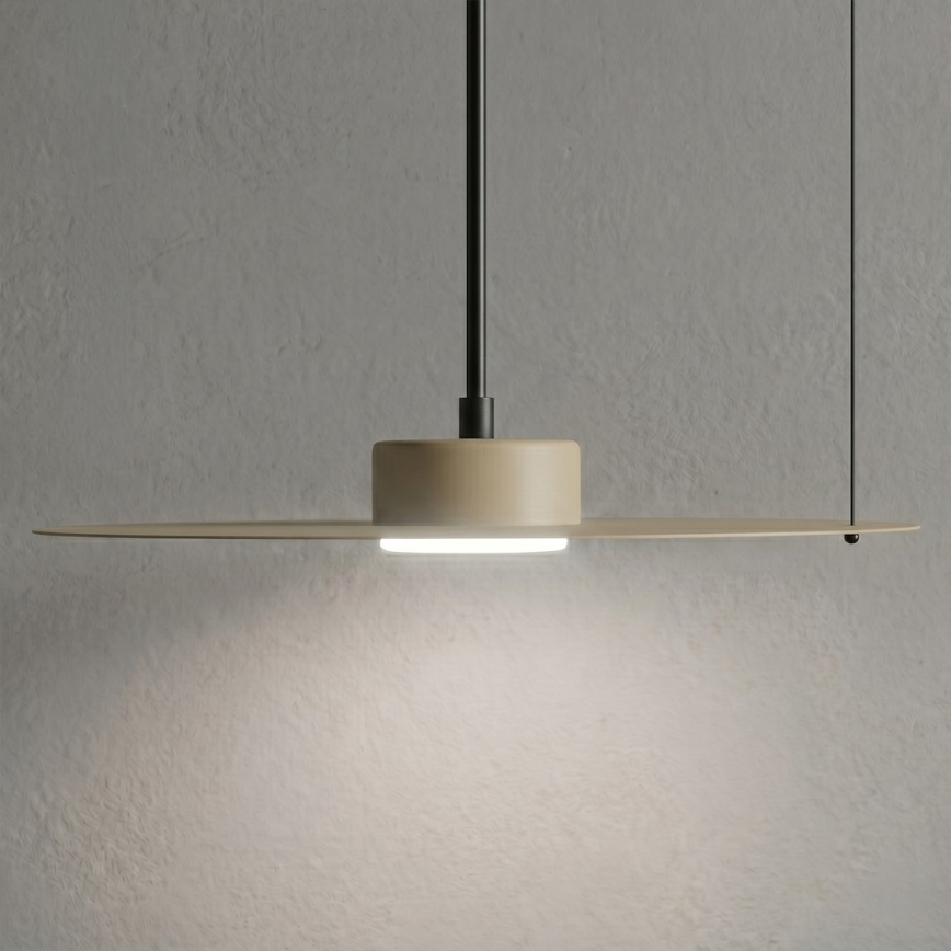 Kábeles függőlámpa PIATTO 1xGX53/15W/230V átm. 35 cm bézs