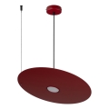 Kábeles függőlámpa PIATTO 1xGX53/15W/230V átm. 45 cm bordó