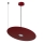 Kábeles függőlámpa PIATTO 1xGX53/15W/230V átm. 45 cm bordó