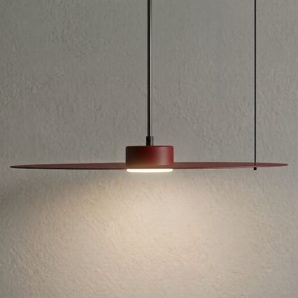 Kábeles függőlámpa PIATTO 1xGX53/15W/230V átm. 45 cm bordó
