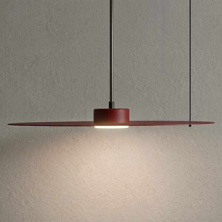 Kábeles függőlámpa PIATTO 1xGX53/15W/230V átm. 45 cm bordó