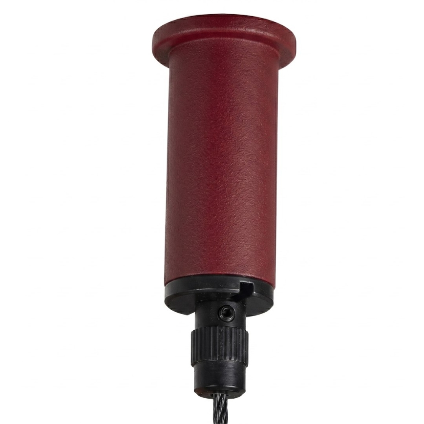 Kábeles függőlámpa PIATTO 1xGX53/15W/230V átm. 45 cm bordó