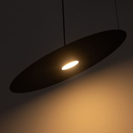 Kábeles függőlámpa PIATTO 1xGX53/15W/230V, átmérő 55 cm, fekete