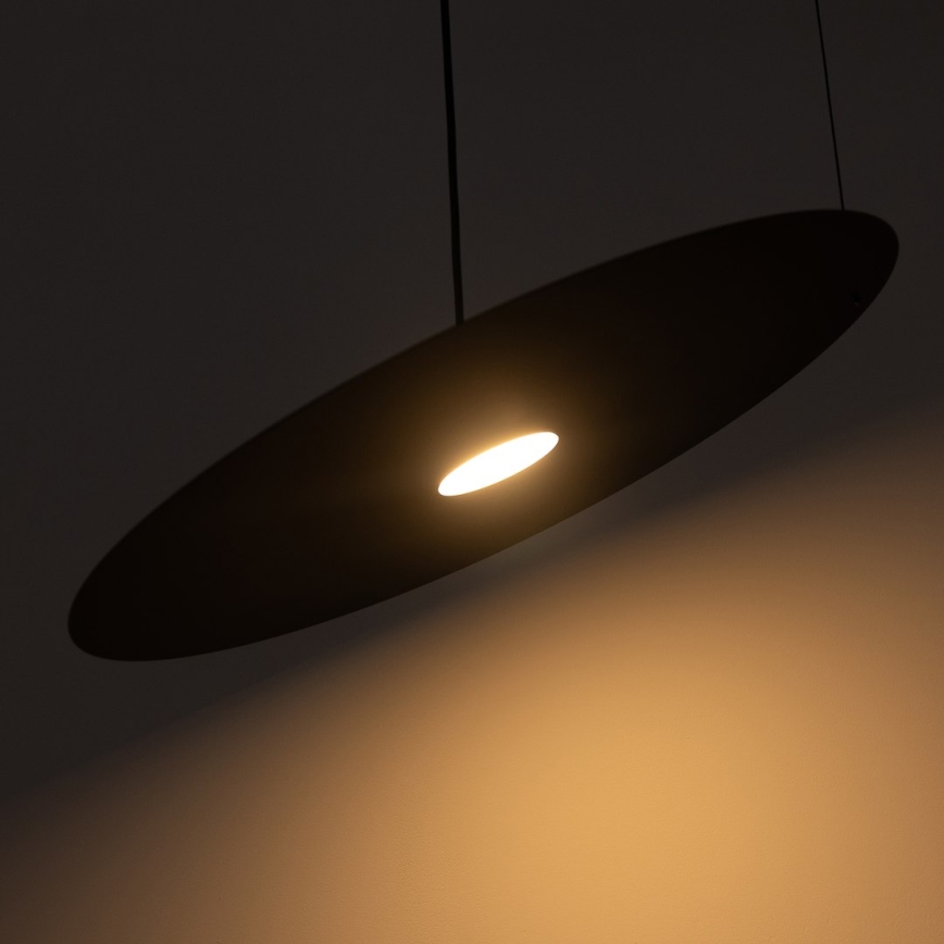 Kábeles függőlámpa PIATTO 1xGX53/15W/230V, átmérő 55 cm, fekete
