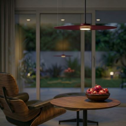 Kábeles függőlámpa PIATTO 1xGX53/15W/230V, Ø 55 cm, bordó