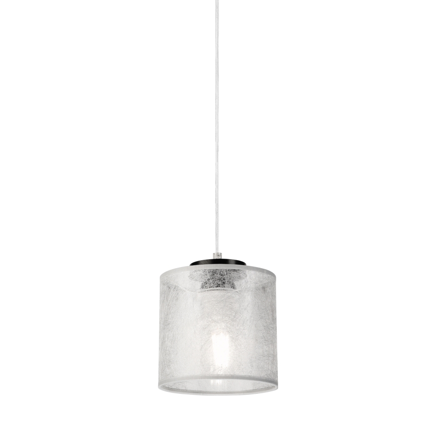 Kábeles függőlámpa ROSA 1xE27/60W/230V fekete/szürke