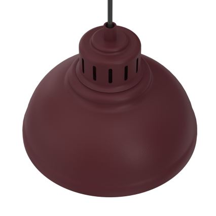 Kábeles függőlámpa SVEN 2xE27/15W/230V bordó