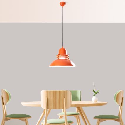 Kábeles függőlámpa TIBET 1xE27/40W/230V narancssárga
