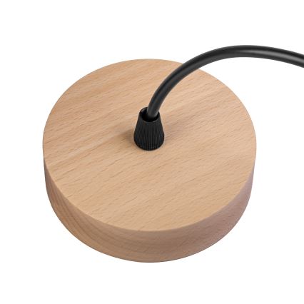 Kábeles függőlámpa WOODNEST 1xE27/15W/230V fenyő/füstös fekete