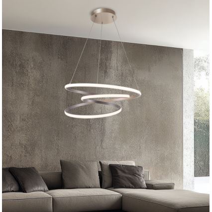 Kábeles LED csillár CORT LED/40W/230V, ezüstszínű