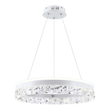 Kábeles LED csillár FROZI LED/32W/230V átm. 50 cm fehér
