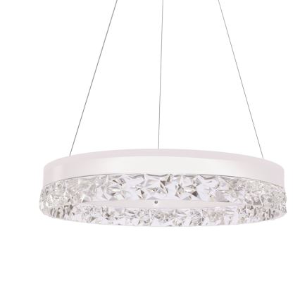 Kábeles LED csillár FROZI LED/32W/230V átm. 50 cm fehér