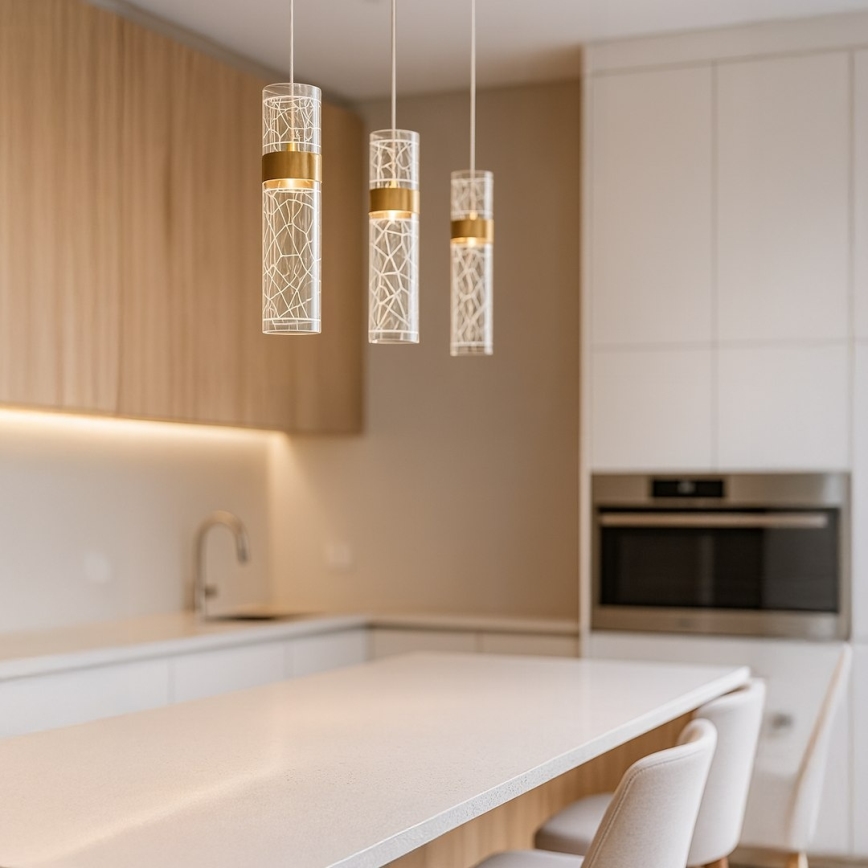 Kábeles LED csillár LAGOS LED/24W/230V aranyszínű