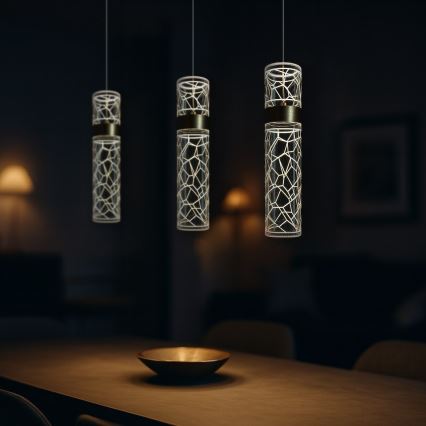 Kábeles LED csillár LAGOS LED/24W/230V aranyszínű