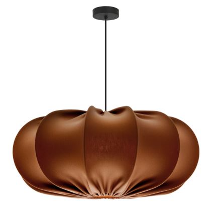 Kábellel függesztett csillár CAFEE 1xE27/40W/230V Ø 52 cm barna