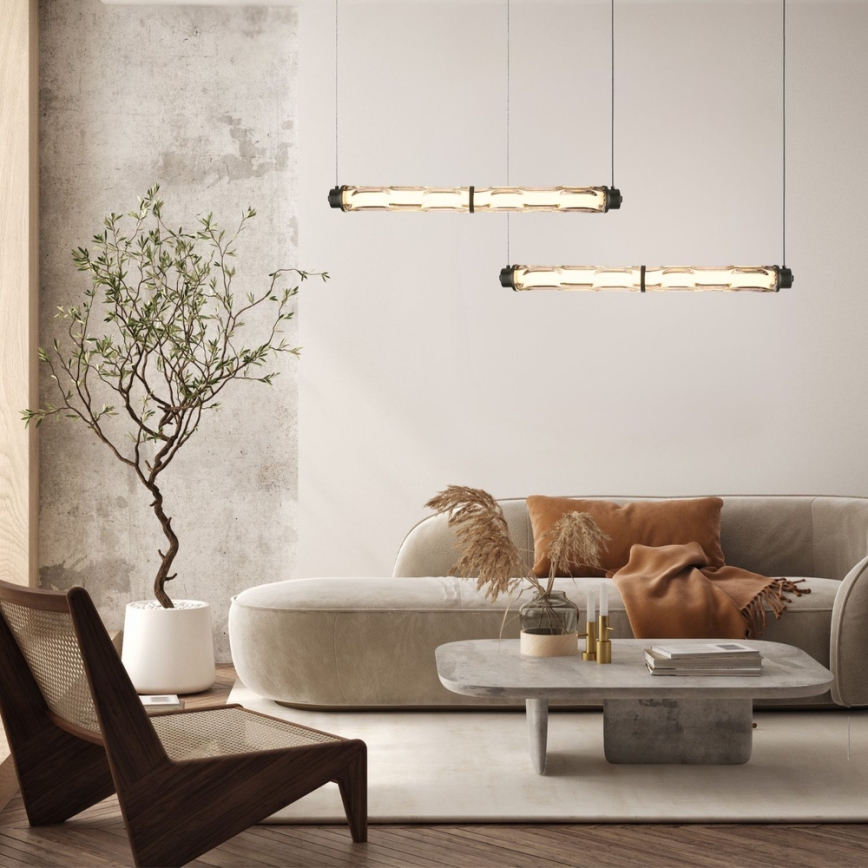 Kábellel függesztett LED csillár CORTE LED/18W/230V fekete