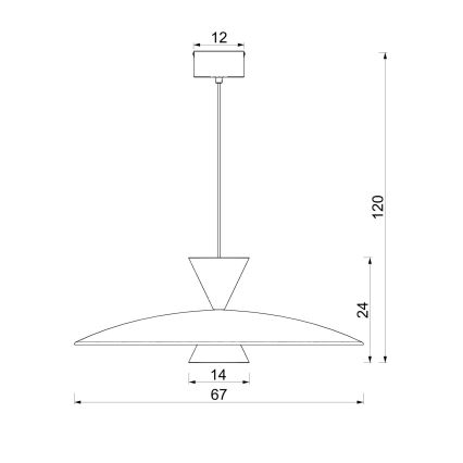 Kábellel függesztett MISTIC csillár 1xGX53/15W/230V krémszínű
