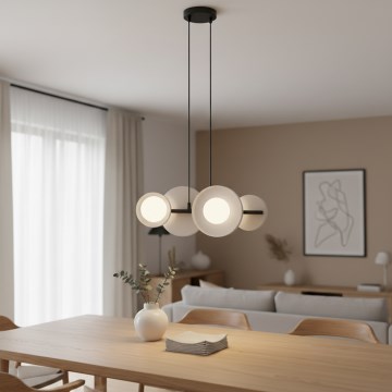 Kábelre akasztható csillár MODEL 4xG9/8W/230V fehér