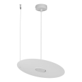 Kábelre akasztható csillár PIATTO 1xGX53/15W/230V, átmérő 35 cm, fehér