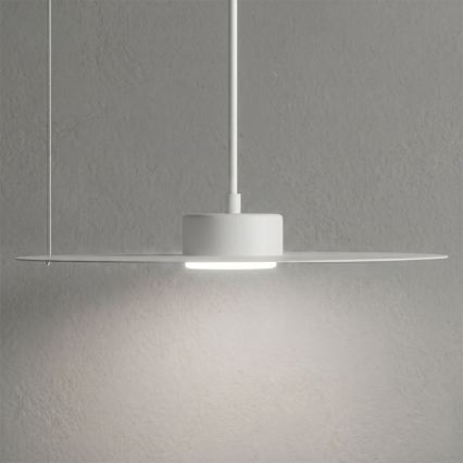 Kábelre akasztható csillár PIATTO 1xGX53/15W/230V, átmérő 35 cm, fehér