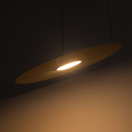 Kábelre akasztható csillár PIATTO 1xGX53/15W/230V, átmérő 35 cm, fehér