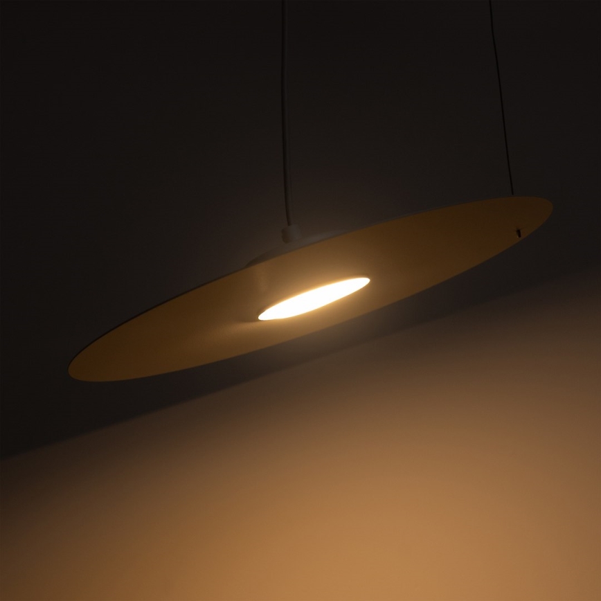 Kábelre akasztható csillár PIATTO 1xGX53/15W/230V, átmérő 35 cm, fehér