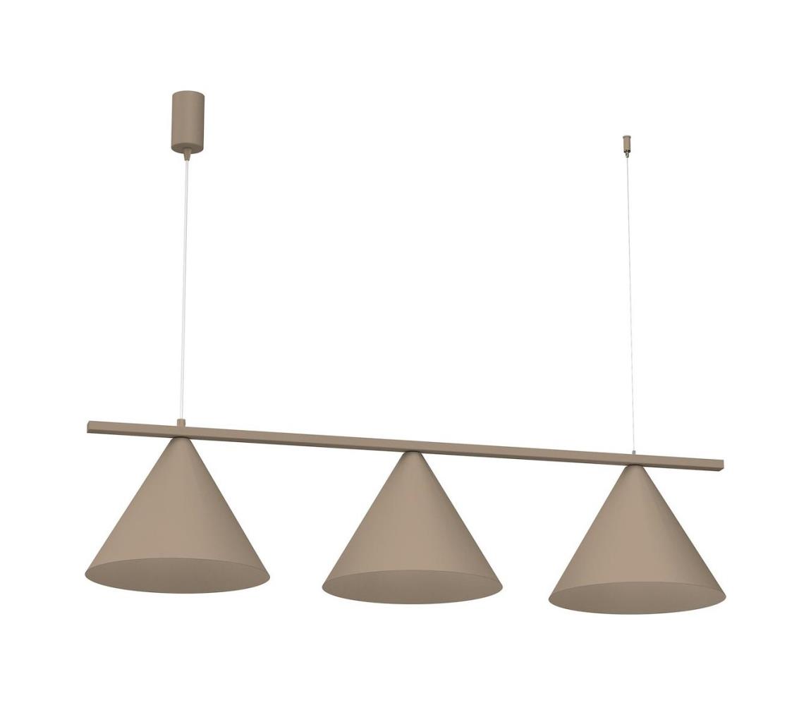 Kábelre függesztett csillár CAPITAL 3xGX53/15W/230V taupe MLP2473