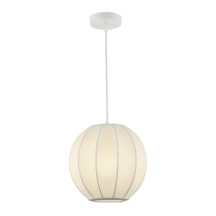 Kábelre függesztett csillár DANA 1xE27/15W/230V, átmérő 25 cm, fehér