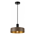 Kábelre függesztett csillár HAKI 1xE27/60W/230V barna/fekete