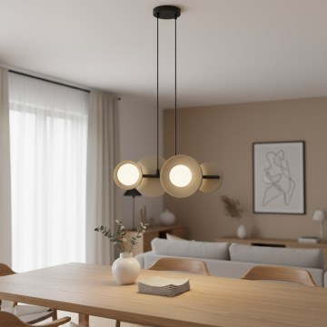 Kábelre függesztett csillár MODEL 4xG9/8W/230V bézs