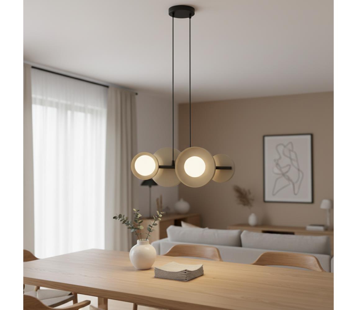 EMIBIG Kábelre függesztett csillár MODEL 4xG9/8W/230V bézs 1488/4