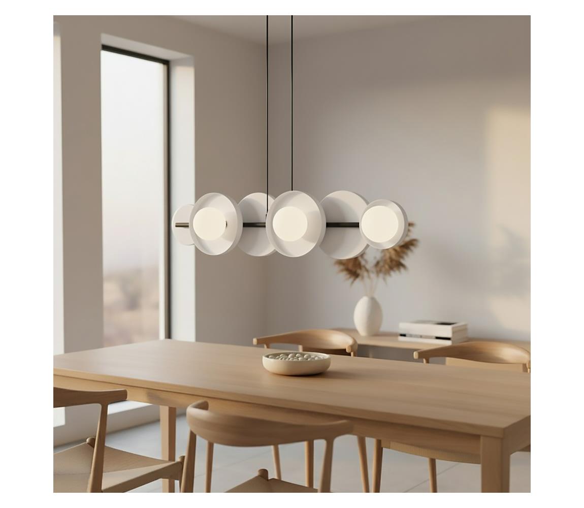 EMIBIG Kábelre függesztett csillár MODEL 6xG9/8W/230V fehér 1487/6