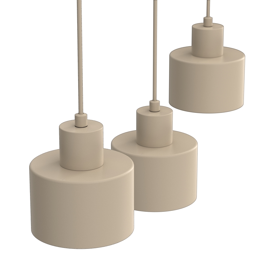 Kábelre függesztett csillár PARKLA 3xE27/15W/230V bézs