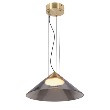 Kábelre függesztett csillár PRESTO 1xGX53/10W/230V átm. 34 cm arany/füstszürke