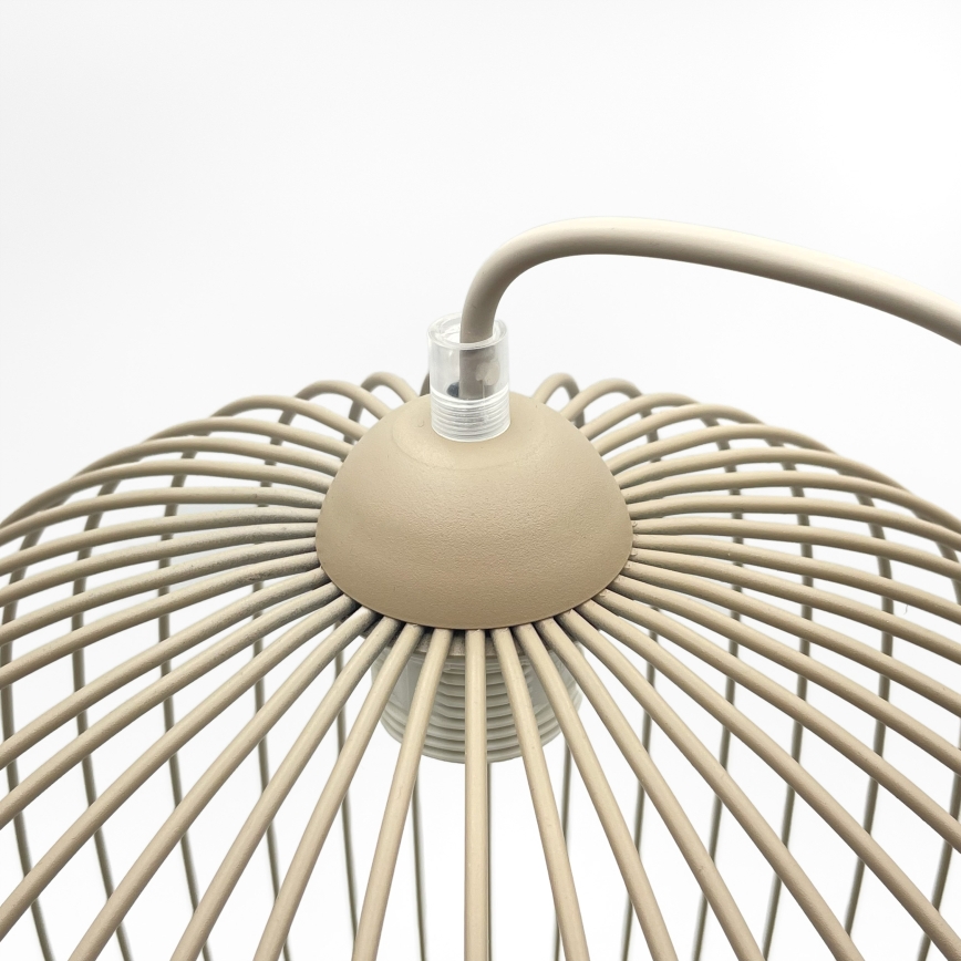 Kábelre függesztett DESTELLO csillár, 1xE27/15W/230V, átm. 33 cm, bézs