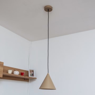 Kábelre függesztett ETNA II csillár 1xE27/15W/230V, átm. 18,5 cm, bézs