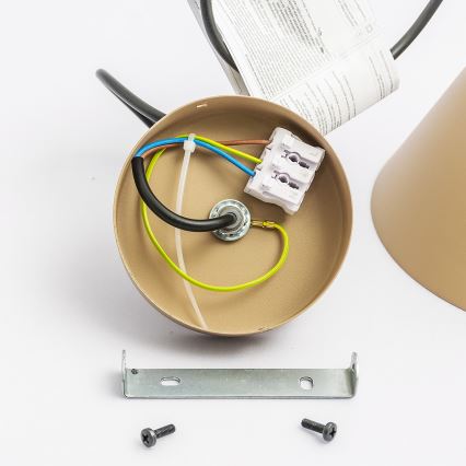 Kábelre függesztett ETNA II csillár 1xE27/15W/230V, átm. 18,5 cm, bézs