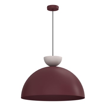 Kábelre függeszthető csillár NEVIS 1xE27/15W/230V, átmérő 50 cm, bordó