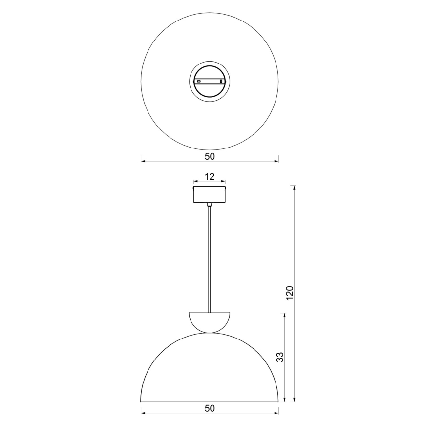 Kábelre függeszthető csillár NEVIS 1xE27/15W/230V, átmérő 50 cm, bordó