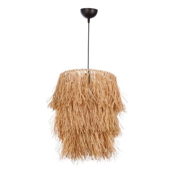 Kábelre függeszthető TASSEL függőlámpa 1xE27/40W/230V raffia
