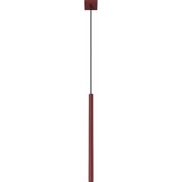 Kábelre szerelhető csillár PASTELO 1xG9/8W/230V piros