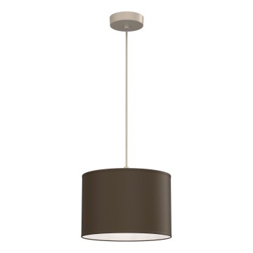 Kábelre szerelt csillár ARDEN 1xE27/15W/230V, átm. 25 cm, bézs/barna