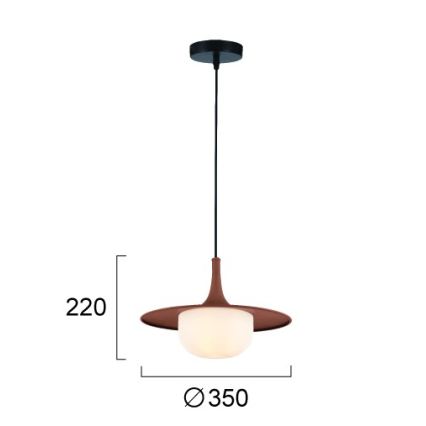 Kábelre szerelt csillár FRED 1xG9/10W/230V barna